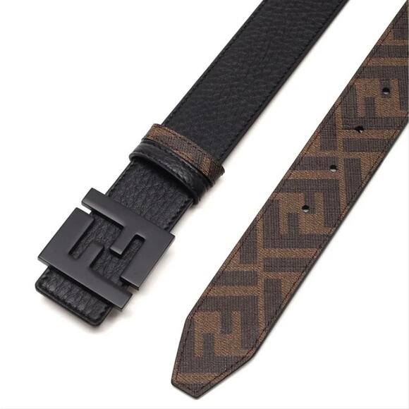 FENDI FF logo motif reversible belt size 90